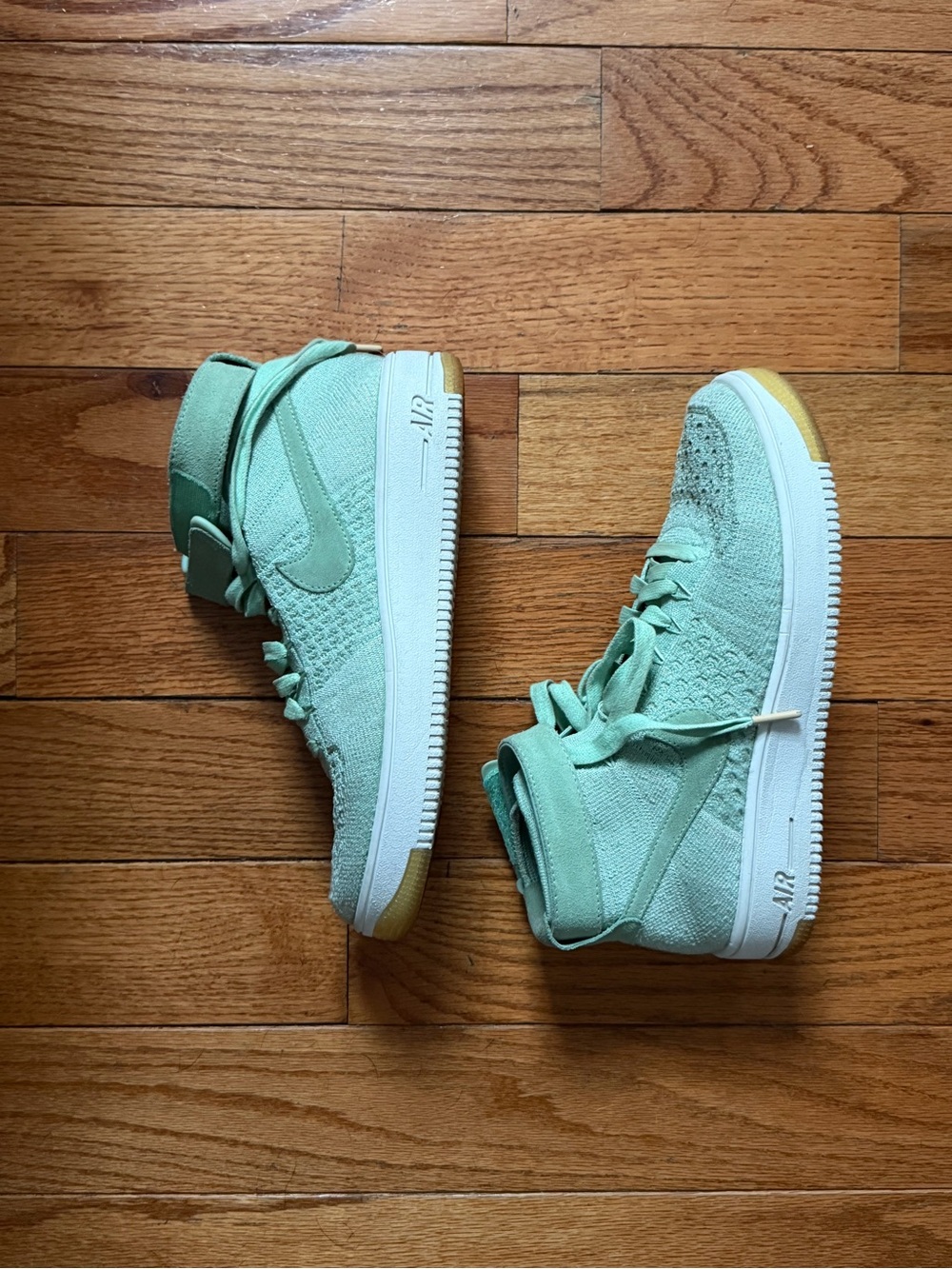 Nike Mint Green High-Top Sneakers